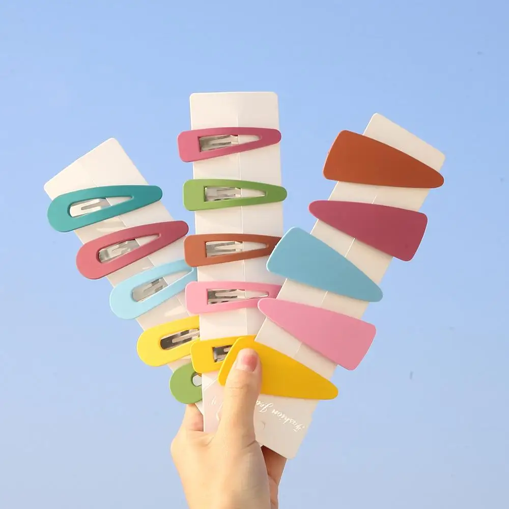 Fashion Women Girls Candy Color Square Hair Clip BB Hairpins Metal Barrettes Styling Tools Accessories for Daily Life |