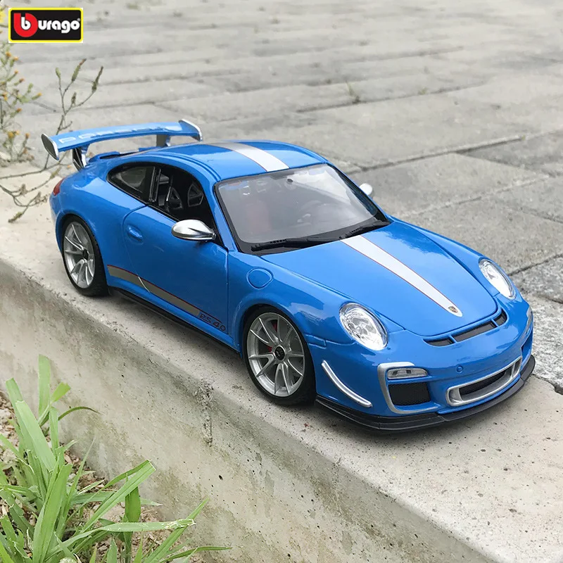 Bburago 1:18 Porsche 911 GT3 RS модель автомобиля из сплава моделирование украшения коллекция