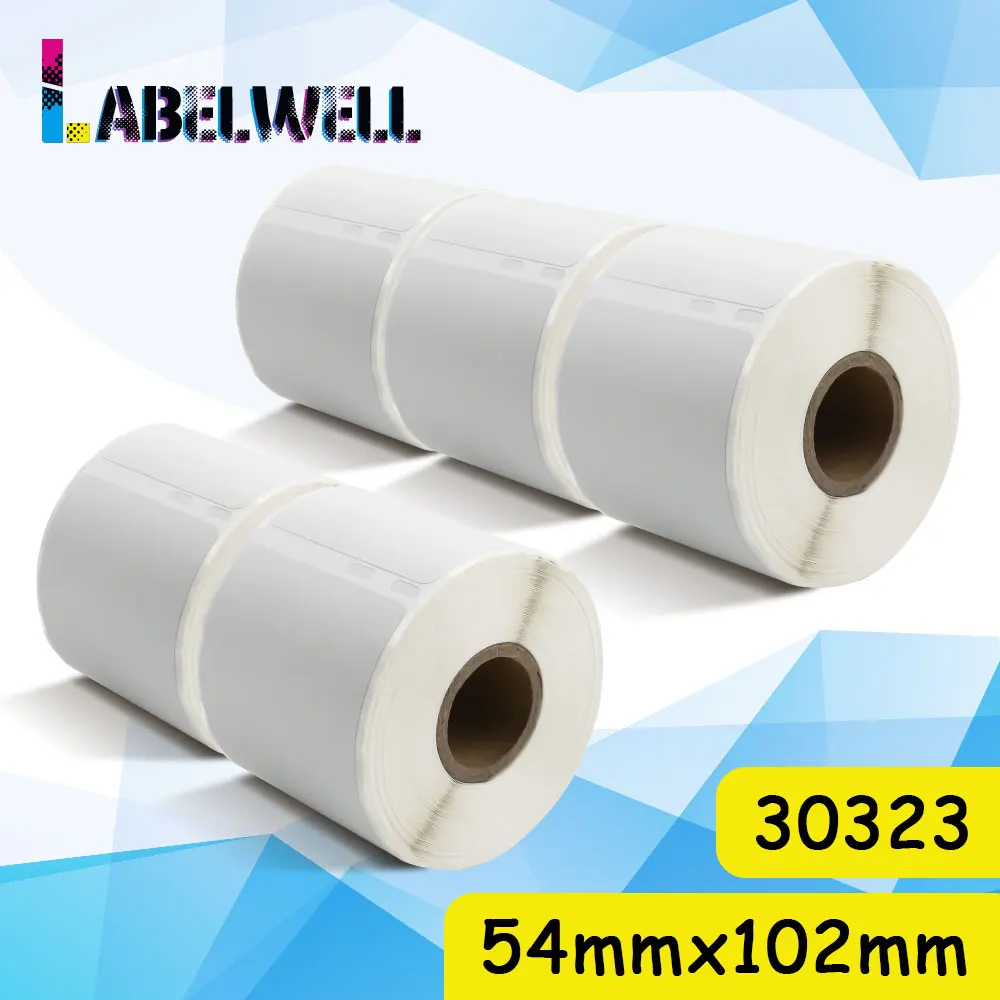 Labelwell 1100 Шт/220 шт Этикетка 30323 comaptible LW Замена для Dymo LabelWriter принтер этикеток 450 DUO Turbo