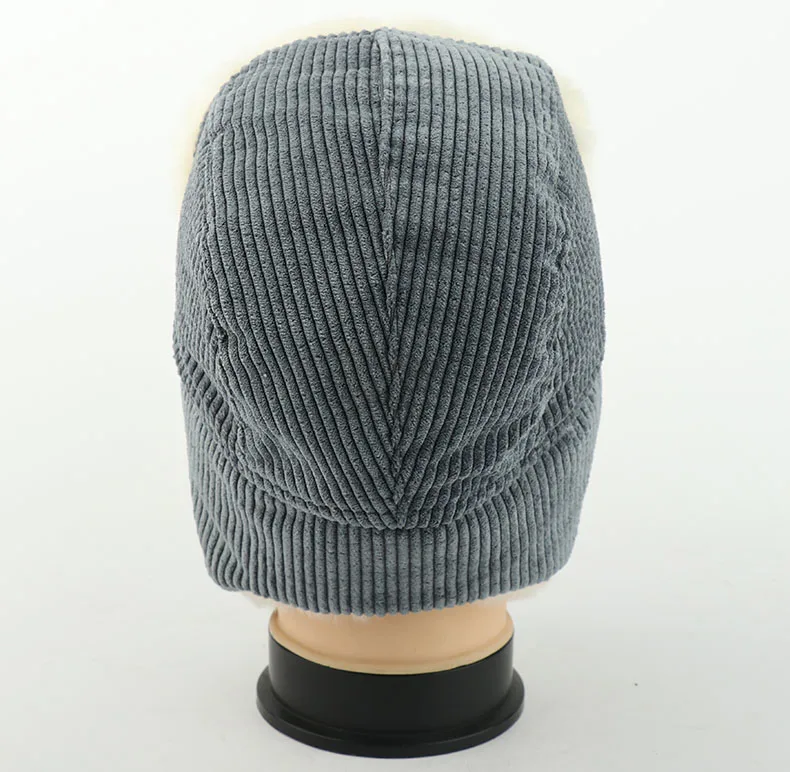 CAMOLAND/зимняя Вельветовая шапка-бомбер для детей; теплая шапка-ушанка из искусственного меха для мальчиков и девочек; теплая уличная Лыжная Шапка-ушанка