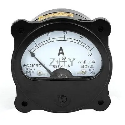 

AC/DC 0-50A Fine Tuning Dial Panel Analog Ampere Meter Amperemeter
