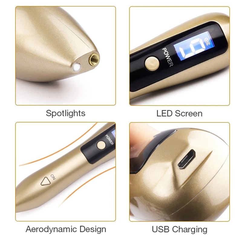 Newest Plasma Pen Mole Removal Dark Spot Remover Lcd Skin Care Point Pen Skin Wart Tag Tattoo Removal Tool Beauty Care