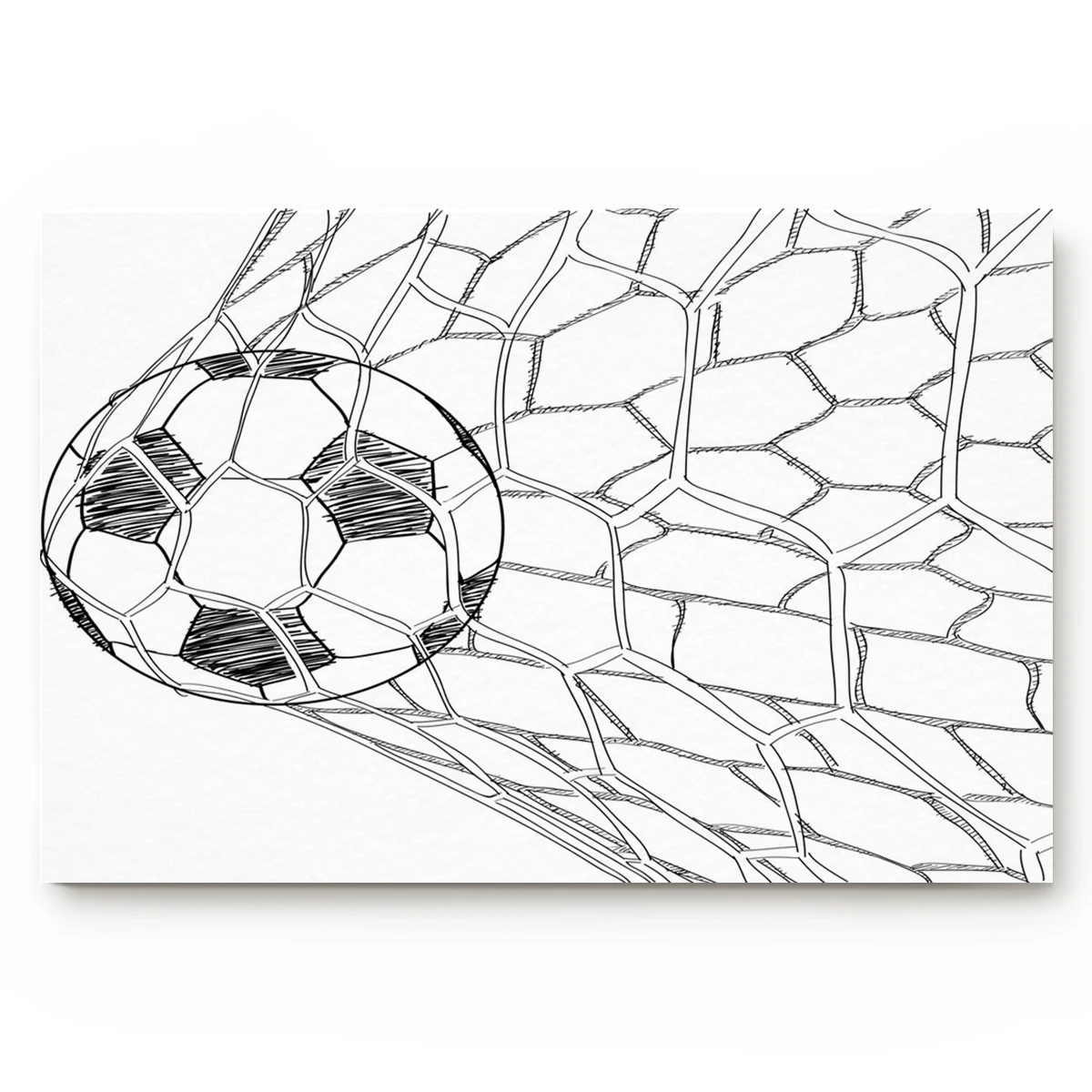 Sketch Of Soccer Net Goal Goal Sketch Of Moving Circle Isolated Illustration Of Rotating Sphere Indoor Bathroom Decor Doormats Mat Aliexpress