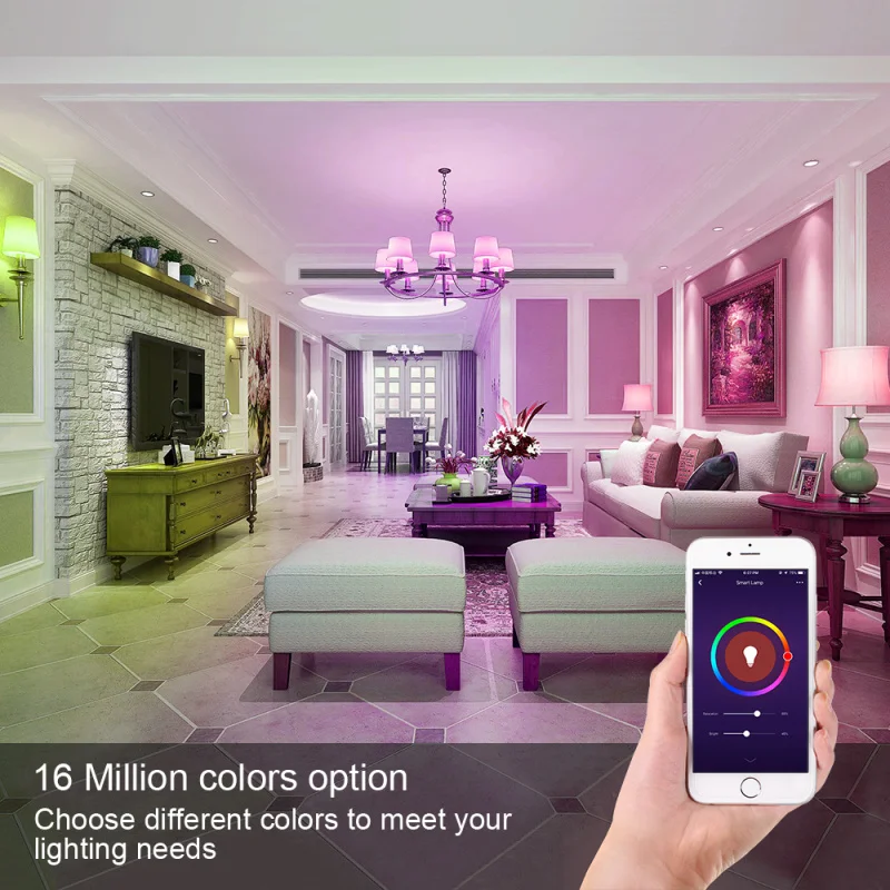 Универсальный Wifi умный Светодиодный светильник GU10 приложение с регулируемой яркостью пульт дистанционного управления, совместимый с Amazon Alexa/Google Assistant/iftt