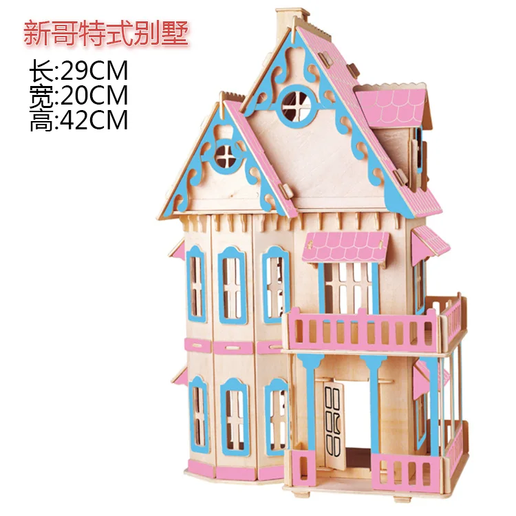 

Wooden Handmade DIY 3D Puzzle Model 3D Ancient Buildings Church Model Wooden Puzzle Customizable