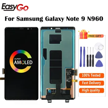 

Original For Samsung Galaxy Note 9 LCD N960 N960F N960D N960DS LCD Display Touch Screen Digitizer Assembly with Frame