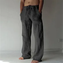 

Baggy Pants Beach Casual Cotton Blends Holiday Jogging L~3XL Plus Size