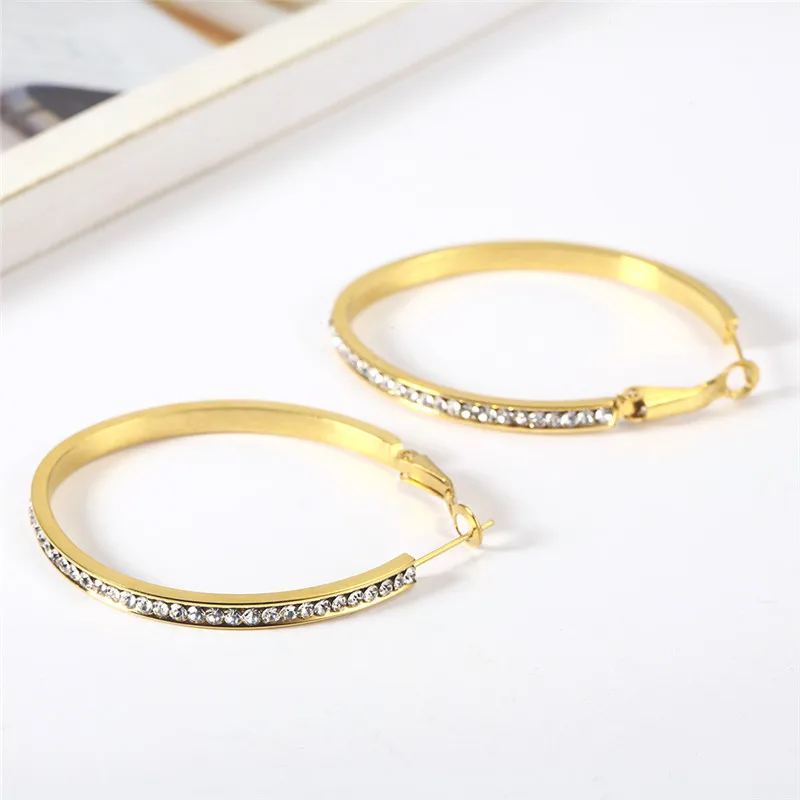 OUFEI серьги-кольца для женщин из нержавеющей стали ювелирные аксессуары женские серьги женские модные ювелирные изделия