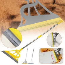 

2 In 1 Silicone Mop Removable Broom Cleaning Sweeper Hair Sweeping Mop For Bathroom Kitchen Floor Tile Window Non Stick Hair