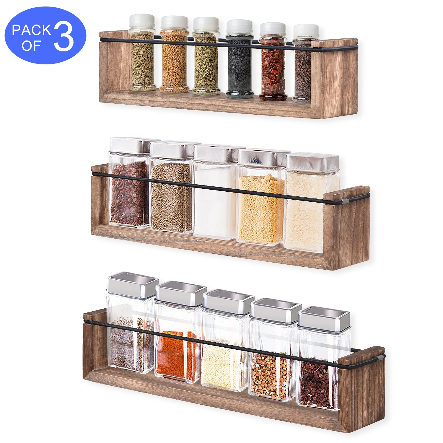 Kitchen Spice Shelf Wall Cabinet Shelf Home Shelving Seasoning