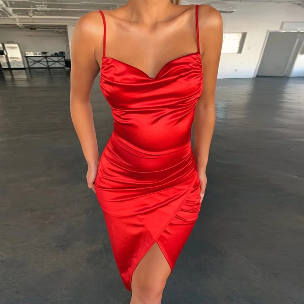 Летние сексуальные женские вечерние сарафаны vestidos атласные шелковые