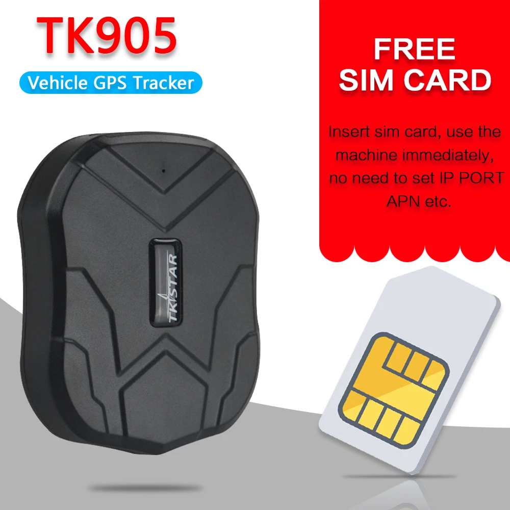 Gps Tracker Car Tkstar Tk905 5000mah 90 Days Stand 2g Vehicle Tracker Gps Locator Waterproof Mag Voice Monitor Free Web App Gps Trackers Aliexpress