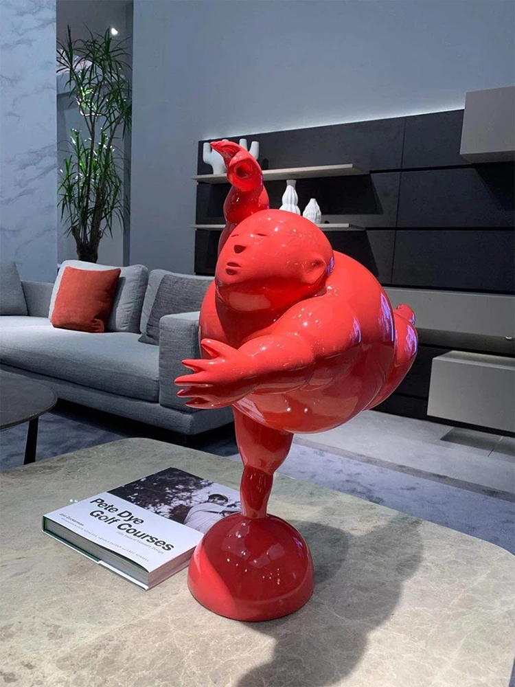 Creative Abstract Figure Sculptures Art Ornament Nordic Hotel Living