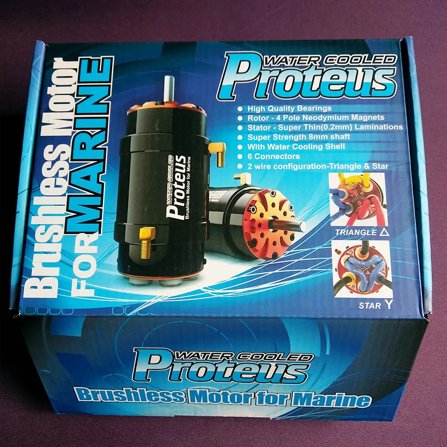 SKYRC Proteus X520 двигатель с водяным охлаждением 730KV 1280KV бесщеточный двигатель 6 разъемов DIY 30000 об/мин для 1,5-2 м Масштаб RC лодка морская