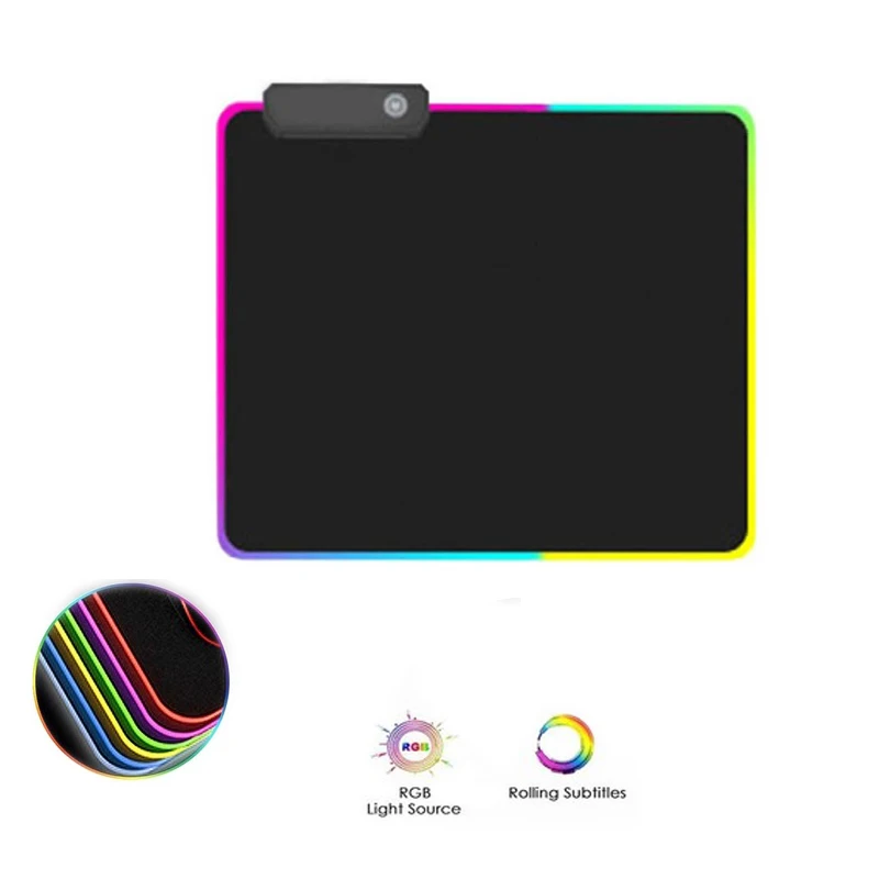  RGB Gaming Mouse Pad Large Mouse Pad Gamer LED Computer Mousepad at with Backlight Carpet For keybo