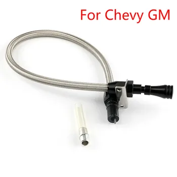 

530mm Flexible Oil Dipstick Car Modification For Chevy GM Stainless 350 Transmission Dipstick TH350 Tranny SBC BBC Trans