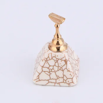 

Nail Practice Base Stand Turquoise Base Strong Magnetic Crack Stone Practice Nail Plate Nail Display Stand Nail Tip Holder Nail