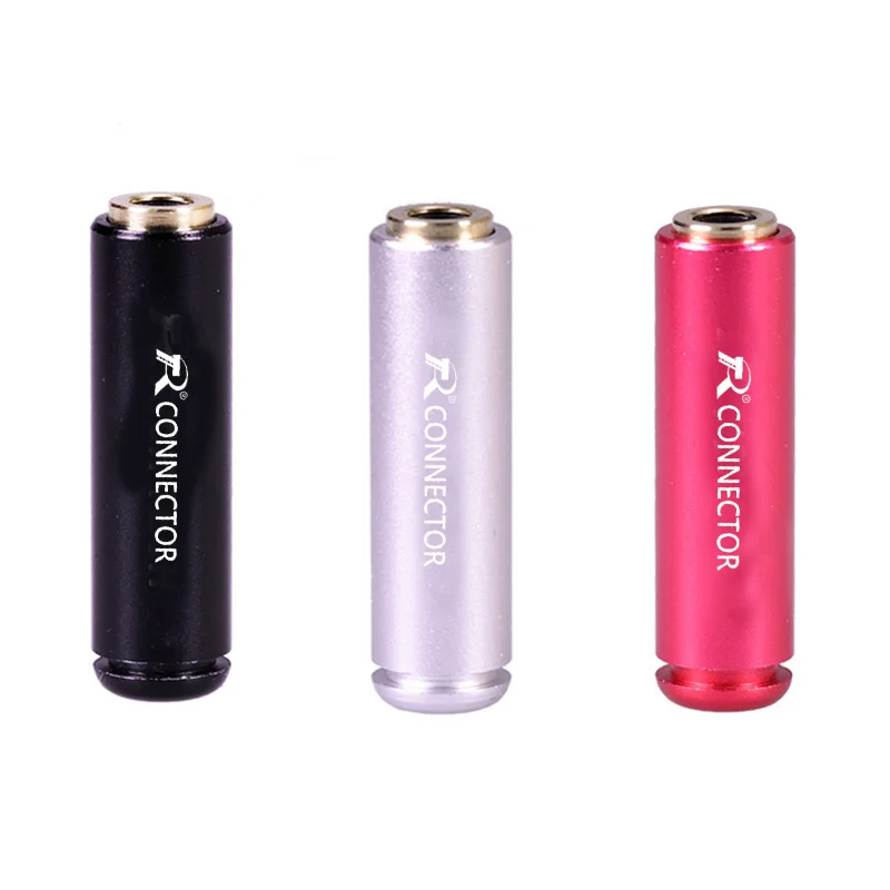 100pcs lot 3 Poles Stereo 3 5mm Mini Jack Aluminum Shell 3 5mm Female Jack Socket Stereo Wire Connector Headphone Adapter