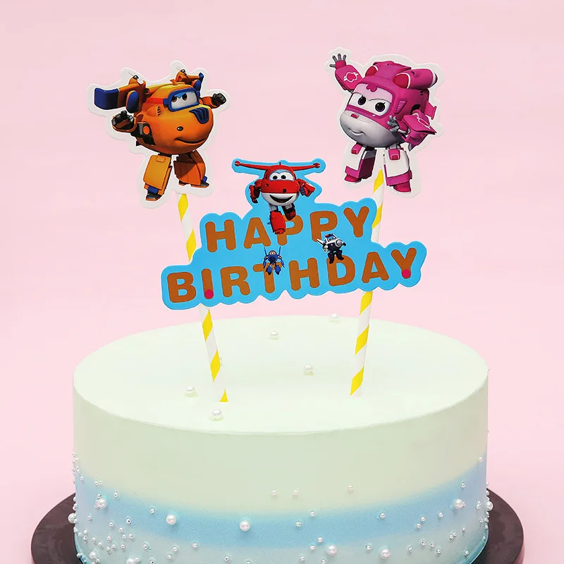 1 комплект Микки Маус мультфильм торт Топпер кекс флаг бумаги соломинки Беби-Шауэр дети выпечка торта ко дню рождения DIY вечерние украшения - Цвет: B