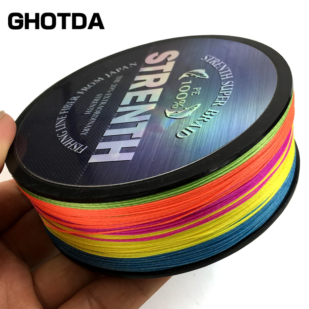 GHOTDA PE плетеная рыболовная леска многонитевая 300 м 8 нитей шнур Карп для соленой