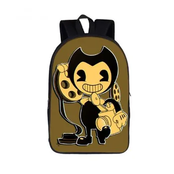 

Universal kindergarten cartoon schoolbag children Bendy and ink machine backpack children girls boys boys children schoolbags