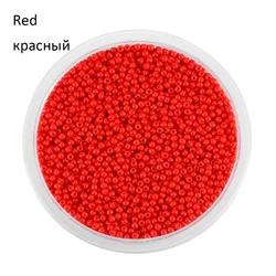 Vibrant Czech Glass Seed Beads - 2mm Round for DIY Jewelry and Crafts (Red)