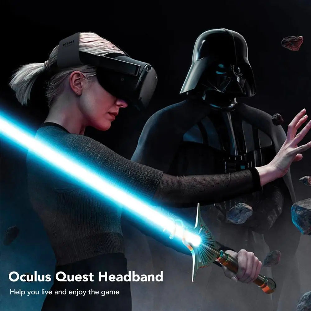 Повязка на голову KIWI design для Oculus Quest 2 удобная искусственная кожа и снижение