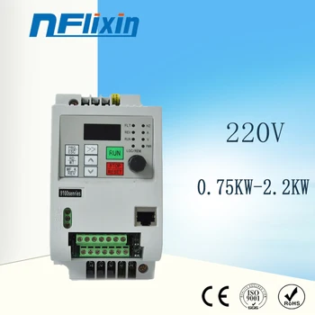 

Free Shipping! 220v 1.5kw vector Inveter 50HZ VFD inverter Frequency Converter Variable Frequency Drive Spindle Motor Control