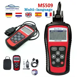 Оригинальный A-utel MaxiScan MS509 OBDII OBD2 считыватель кодов автомобильный диагностический инструмент работает для США и Азии и Европы Автомобильный