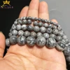 Natural Stone Beads Grey Map Jaspers Round Loose Beads For Jewelry DIY Making Bracelet Accessories 15'' Pick Size 4 6 8 10 12mm ► Photo 2/6