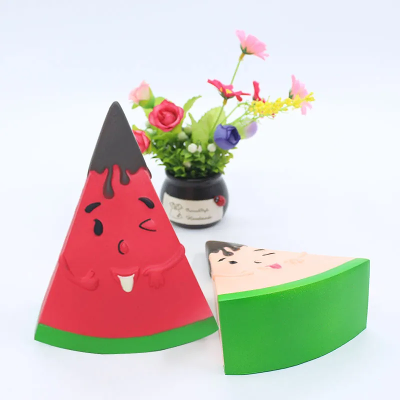

Cute Watermelon Squishy Toy Jumbo Slow Rising Scented Squeeze Toy Catoon Soft Squishy Toy for Children Adult Decorations