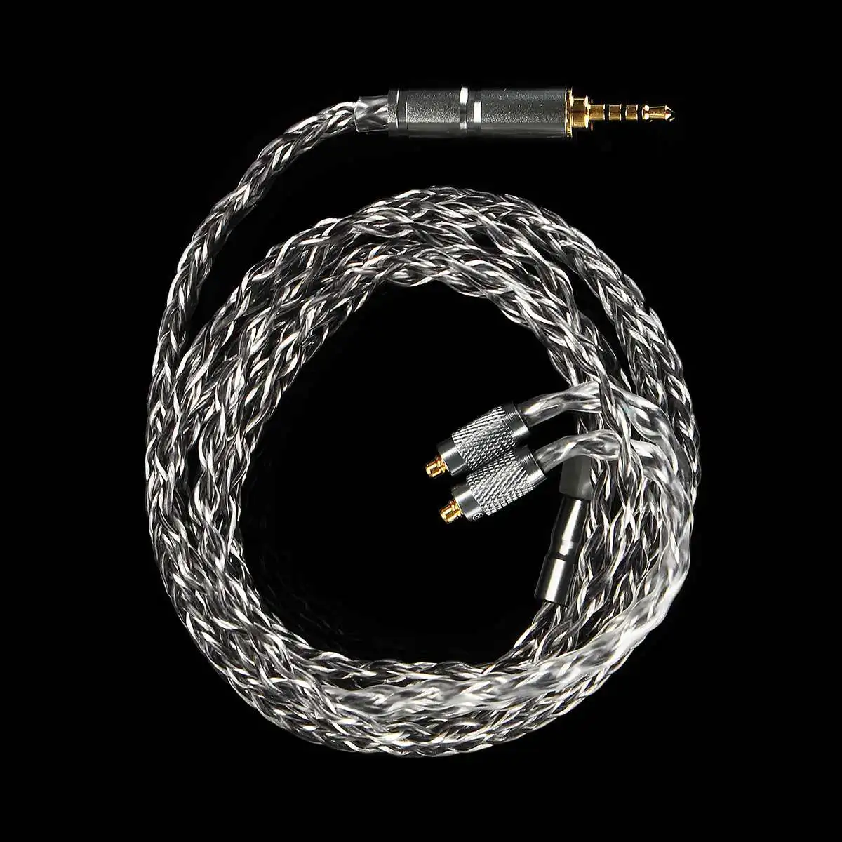 BGVP DM6 400 провод 6N OCC посеребренный кабель для наушников Универсальный MMCX 0,78 2pin HiFi кабель для наушников Замена