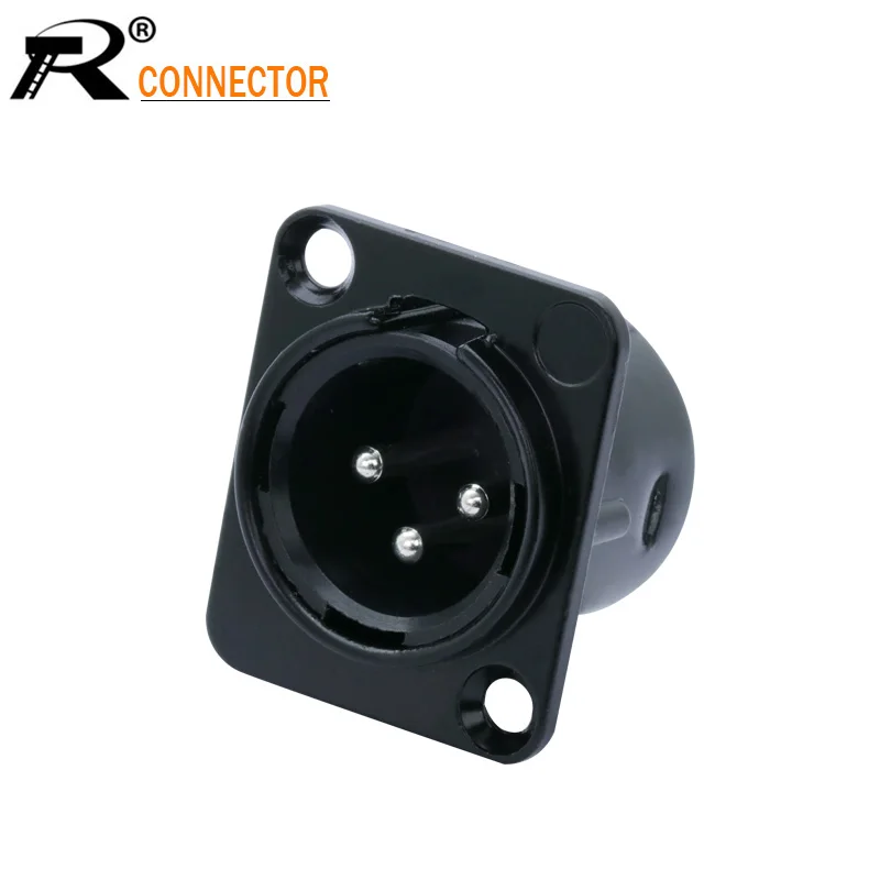 Новое поступление никелированные булавки ноги 3PIN XLR Женский Панель Крепление Адаптер металл высокое качество пайки xlr разъем jack разъем