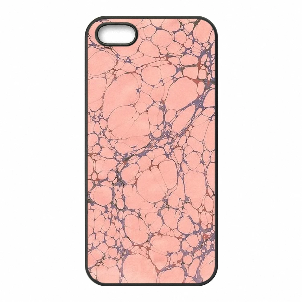 Розовый Классический чехол для телефона с мраморной текстурой KETAOTAO для iPhone 4S, 5C, 5S, 6 s, 7, 8, SE, 5, 6 Plus, X чехол из мягкого ТПУ, резины, силикона - Цвет: Розовый