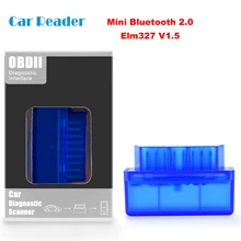 Elm327 V1.5 OBD2 Mini Bluetooth Obd2 Auto Lezen Fout Code Scanner Adapter Elm327v1.5 Voor Android/Symbian Auto Diagnostic Tool