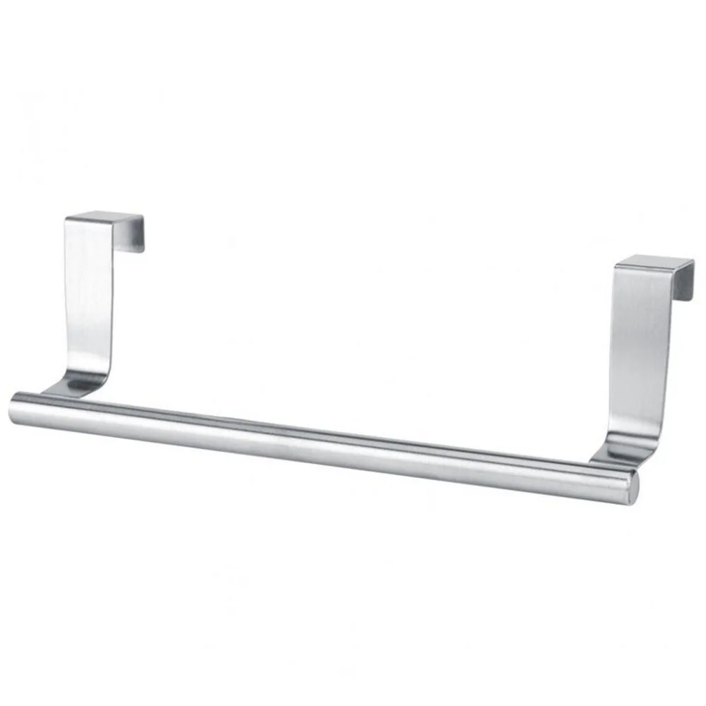 Stainless Steel Towel Rack Over Door Cupboard Hanger Towel Holder Kitchen Bathroom Towel Organizer Rack Rail Towels Bar