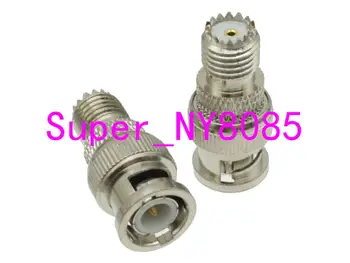 

BNC male plug to mini UHF miniUHF female jack center RF adapter connector