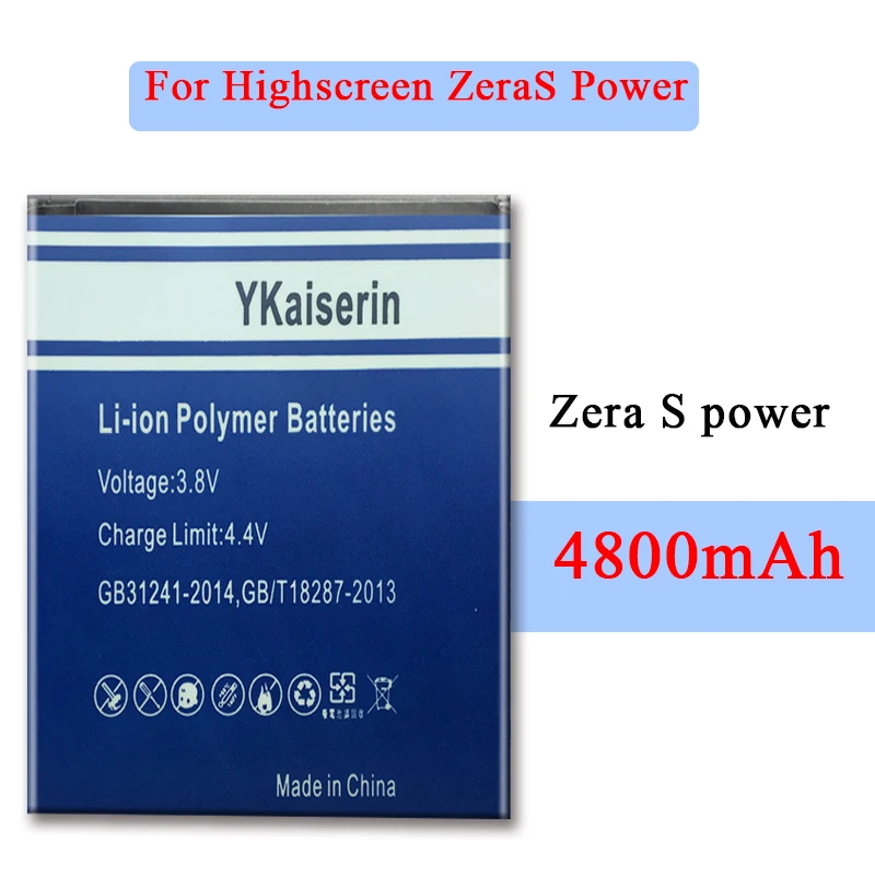 Сменный аккумулятор 4800 мА/ч 3 8 В для автомобиля высокого качества Zera S Power