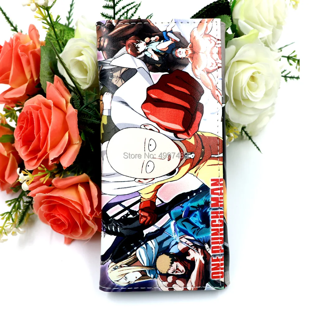 Anime One Punch Man Saitama Sensei Synthetic Leather Wallet Long Card Holder Purse