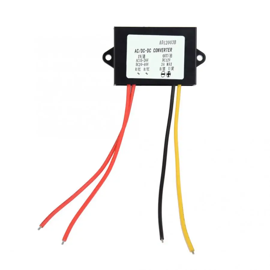 Регулируемый источник питания AC24V-DC12V модуль питания-преобразователь регулятор для автомобильного аудио 3A dc источник питания регулируемый