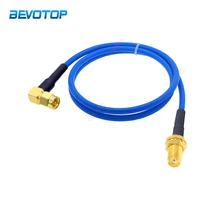 

1Pcs SMA Male 90 Degree Plug to SMA Female RG402 Semi-rigid Flexible Pigtail RF Connector 10CM-20M