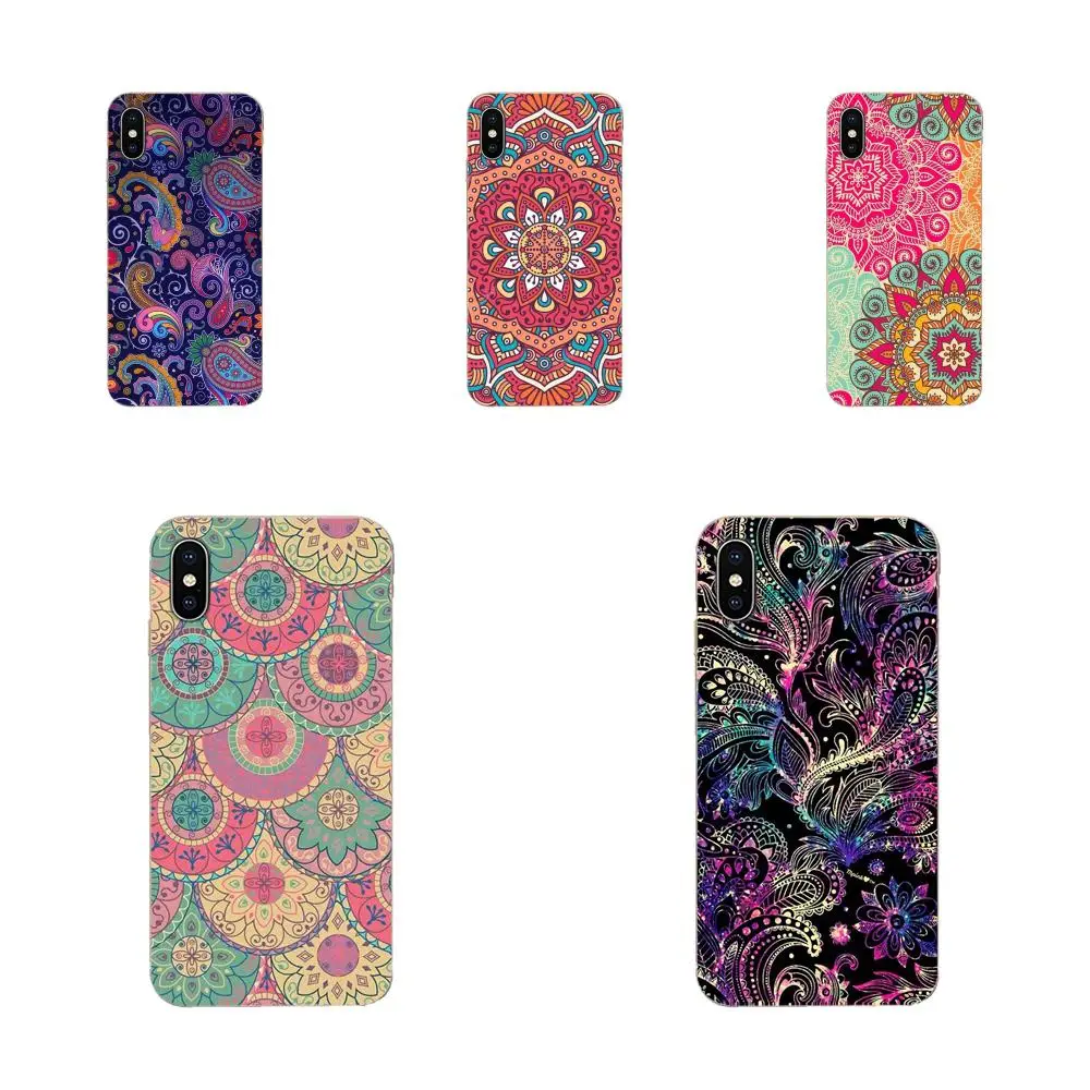 Floral Paisley Flower Mandala Skin Ultra Thin For Sony Xperia Z Z1 Z2 Z3 Z4 Z5 compact Mini M2 M4 M5 T3 E3 E5 XA XA1 XZ Premium | Мобильные