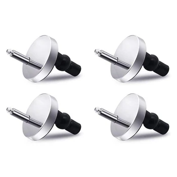 

4 Piece Toilet Seat Hinge Fixing Device Quick Release Top Fixing Blind Hole Fittings Expansion Screw 50mm Base