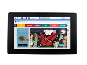 Waveshare 7 дюймов HDMI lcd (H) (с Чехол) монитор 1024x600 ips емкостный сенсорный экран с закаленным стеклом крышка для RPi BB Черный - изображение
