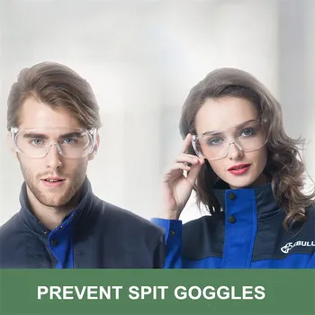 

Tattoo Supplies 1Pcs Transparent Goggles Anti Saliva Splash Dustproof Goggles Lab Safety Eye Protective Over Glasses
