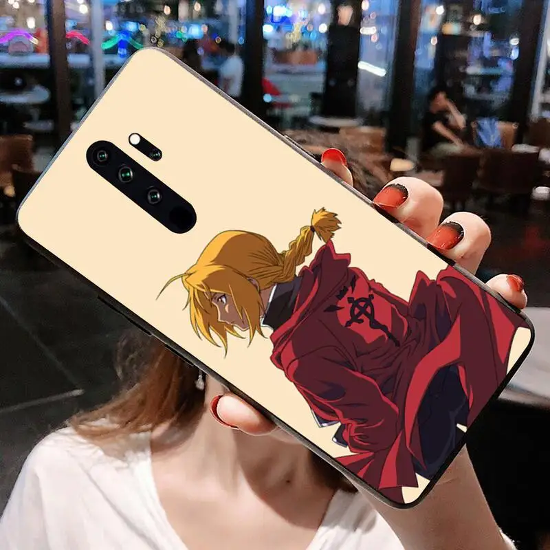 Anime FullMetal Alchemist Cao Cấp Ốp Lưng Điện Thoại Redmi Note 9 8 8T 8A 7 6 6A Đi Pro Max redmi 9 K20 K30 xiaomi leather case card Cases For Xiaomi