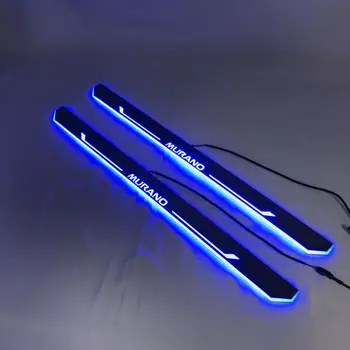 

LYQ led moving door scuff for Nissan Murano dynamic door sill plate welcome lamp lining overlay Flow/fixed light