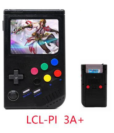 Золотое шампанское 3,5 дюймов LCL-Pi портативная видео консоль для аркадной игры ретро мальчик Классическая консоль Raspberry Pi 3B/A+ Встроенный 5000 игр - Цвет: Золотое шампанское