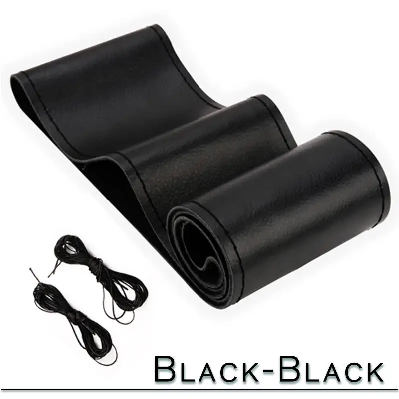 15 Non-Slip Car Steering Wheel Cover - Soft Artificial Leather with Sewing Kit