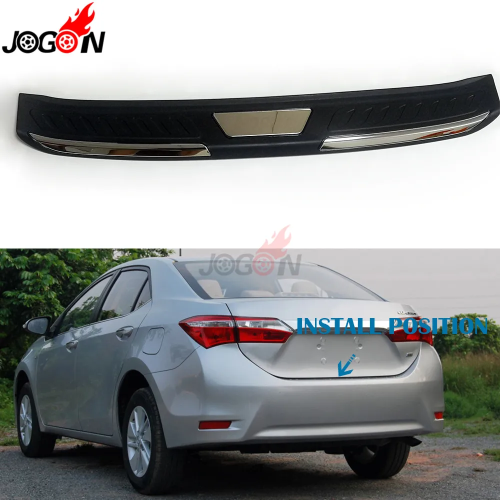

For Toyota Corolla 2014-2017 Car Trunk Protector Rear Guard Trim Cover Sill Strip Scratch Plate